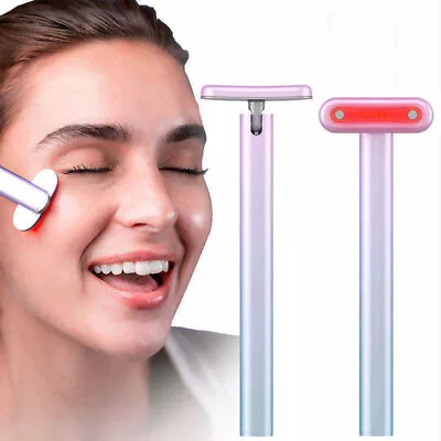 4 In 1 Facial Wand LED Red Light Therapy Massage Tool For Skin Care & Anti-Aging • $33.79