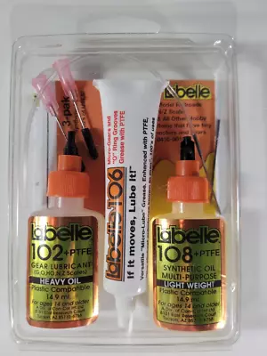 Labelle 1002 3-Pack (102 106 & 108) Synthetic Oil & Lube Kit - Plastic Compati • $28.99