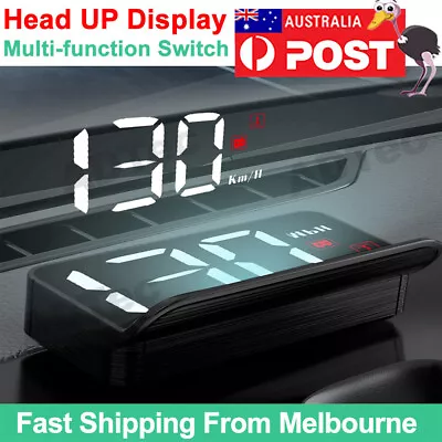 Universal HUD Head UP GPS Speedometer Digital Display Car Speed Warning OBD2 II • $28.95