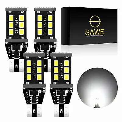 4x 921 LED Reverse Light Canbus Error Free 912 T15 W16W Backup Bulb 2400LM White • $9.13