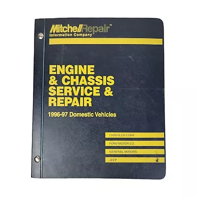 Engine Chassis Clutch Drive Axle Service Repair Shop Manual Mitchell 1996 1997 • $29.98