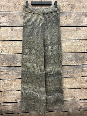 $28.50 • Buy Zara NWOT Womens MEDIUM Wide Leg Sweater Pants Brown - BC