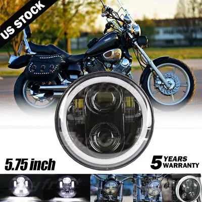 For Yamaha Virago 250 750 1100 5.75 5 3/4  Inch LED Headlight Hi-Lo Projector • $42.88