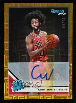 $174.99 • Buy 2019 Panini Donruss Rated Signatures Gold Infinite /10 Coby White Rookie Auto RC