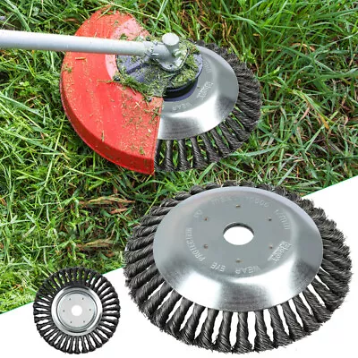 8 Inch Steel Wire Wheel Brush Cutter Weed Eater Grass Trimmer Head Garden Clean • $24.99