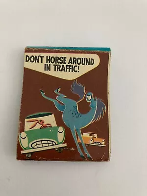 Vintage Matchbook Cover Western Dinner Bell Rest. Denver Horse Cartoon Cover • $1.99