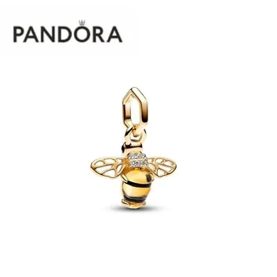 $29.99 • Buy Pandora Gold Plated Copper Silver Alloy Shining Bee Pendant