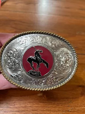 Montana Silversmith End Of The Trail Belt Buckle • $9.95