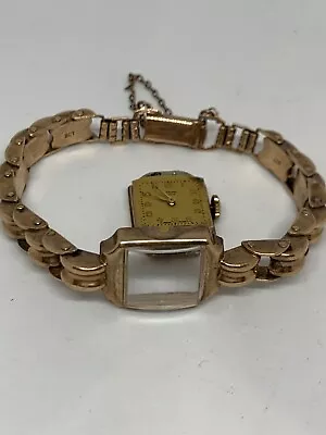 Vintage Dunklings Rivana 9ct Solid Gold Women’s Mechanical Watch Antique • $2000