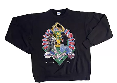 Vtg 1991 Minnesota Twins Braves World Series Sweatshirt Mens Small 2 Sided RARE! • $39.99