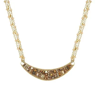 Michal Golan Citrine Large Crescent Necklace • $87