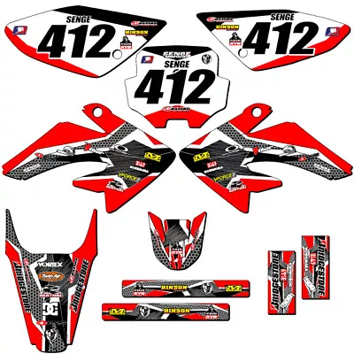 2004-2010 CRF 100 PODIUM Red Senge Graphics Kit Compatible With Honda • $124.99