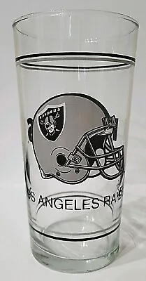 Vintage Late 1980s Or Early 1990s Los Angeles Raiders NFL 20 Oz. Drinking Glass • $15.95