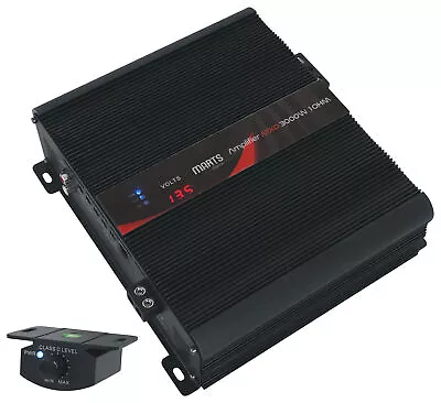 Marts Digital MXD 3000 1 OHM 3000w RMS Mono Car Amplifier Class D Amp+Bass Knob • $184.87