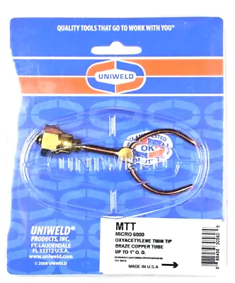 Uniweld Micro 6000 Flexible Twin Tip Model Mtt Welding Brazing Welder • $58.64