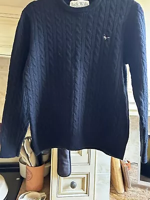 Jack Wills Mens Pheasant Jumper/Pullover Size Large Black. Unisex. • £3.75