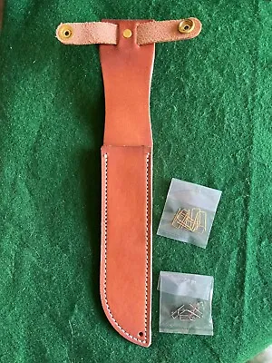 Ka-Bar & MK2 Oiled Leather Sheath W/Staples And Rivets  Fighting Knives  • $15