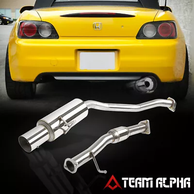 Fits 2000-2003 Honda S2000 S2K [4  TIP MUFFLER] Stainless Steel Catback Exhaust • $163.89