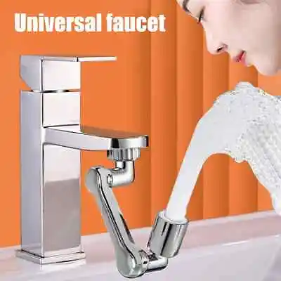 1080° Rotatable Extension Faucet Sprayer Head Water Tap Nozzle Universal Bathroo • £8.11