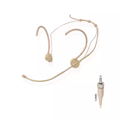 Headworn Microphone For Sennheiser Hsp Headset Mic Head Omni-Directional Beige • $28.99