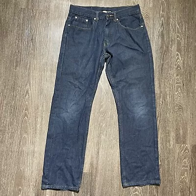 Vintage Mecca Jeans Mens 32 32x30 Blue Dark Wash Straight Leg Hip Hop Skater Y2K • $23.99