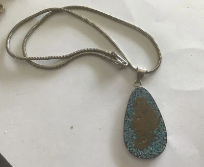 $19.50 • Buy Vintage Sterling Silver Mayan Aztec Double Sided Pendant TV-02 Mexico 925 1-3/4”