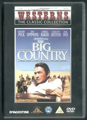 THE BIG COUNTRY Gregory Peck Jean Simmons Carroll Baker Charlton Heston DVD 1958 • £2.49