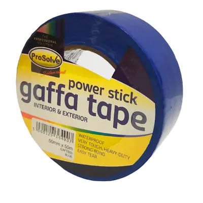 1 X Gaffa Duct Waterproof 50mm X 50m Premium Gaffer Tape Cloth BLUE • £7.24