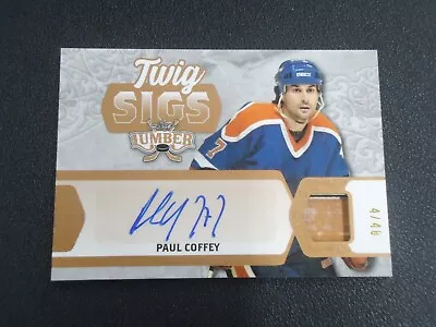 Paul Coffey 2022 LEAF LUMBER HOCKEY TWIG SIGS 4/40 #TS-PC1 • $30