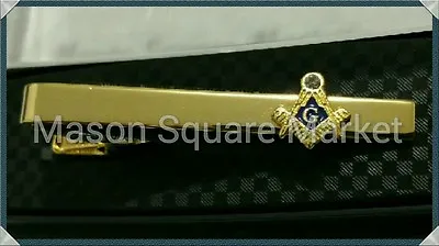 Freemason Masonic Tie Bar In Gold Tone  • $14.99