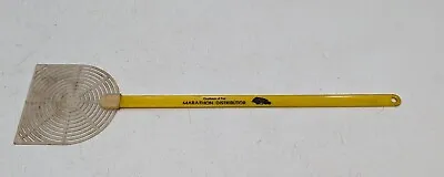Vintage Marathon Distributor Gas Oil Advertising Yellow Plastic Bug Fly Swatter • $35.95