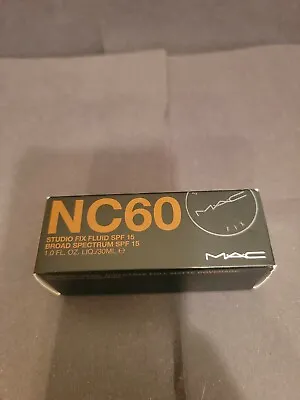 MAC Studio Fix Fluid SPF 15 - Shade NC60 *NEW In Box* • $15