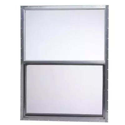 30 In. X 40 In. Mobile Home Single Hung Aluminum Window - Silver • $167.58