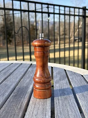 Vintage MCM Style Mr. Dudley Wood Pepper Mill Grinder 6.5” • $17