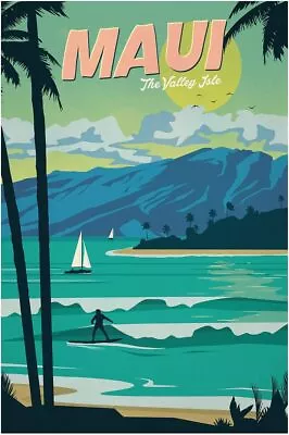 Maui Travel Vintage Posters Personality Picture Painting Wall Art Canvas Posters • $52