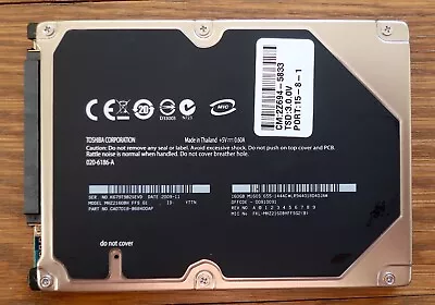 Toshiba 160GB 5400RPM SATA 2.5  Hard Drive 655-1444C MacBook A1278 MHZ2160BH • $14.99