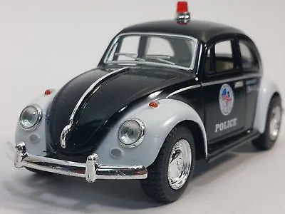 5  Kinsmart 1967 Volkswagen Classical Beetle Police Car 1:32 Diecast Model Toy • $8.98