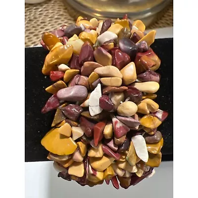 Genuine Mookaite Jasper Stretch Bracelet -- 8  • $39