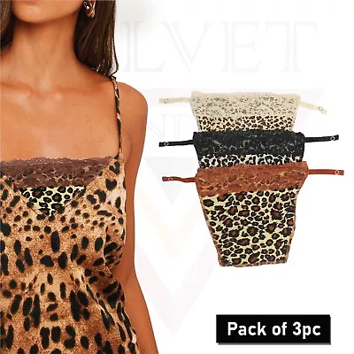 Lady Lace Clip-on Mock Camisole Bra Insert Modesty Panel Cleavage Cover Up • £5.49
