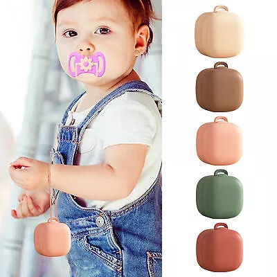 Pacifier Holder Case Silicone Portable Pacifier Cover Pouch Bag • $12.49