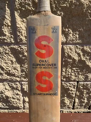 Vintage STUART SURRIDGE SS OVAL SUPERCOVER CRICKET BAT Size 6 1980’s Collectable • $49.99