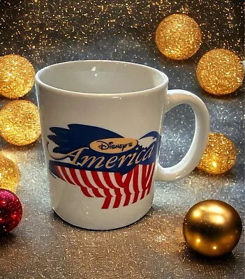 Disney's America Theme Park - Super Rare - Logo Coffee Mug • $79.99