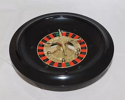 Vintage Miniature Casino Roulette Gambling Wheel Toy Game 7.75 In. • $18.95