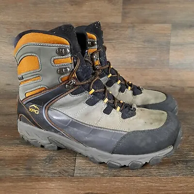 Cabelas XPG Gore Tex Mens Boots Grey Size 13 M Grey Orange Hiking Trail Vibram • $49.95