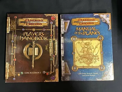 D&D 3rd Edition Player's Handbook And Manual Of The Planes • $80