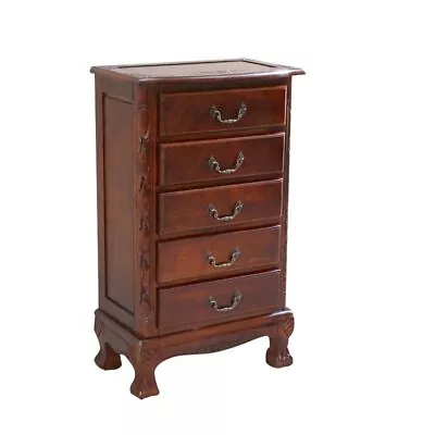 Pemberly Row 5 Drawer Jewelry Armoire In Walnut Stain • $345.99