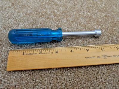 $7.95 • Buy Vaco Tools USA SAE Blue Model S-12 3/8  Hex Hollow Shaft Standard Nut Driver