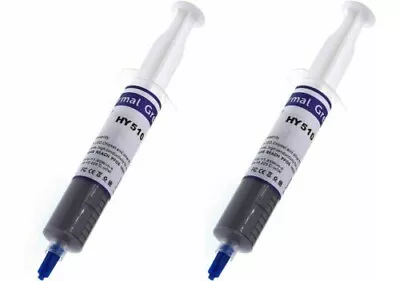 $7.49 • Buy 2X 30g GRAY COOLING Thermal Grease CPU GPU VGA LED Paste Compound In Syringe 