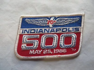 Vintage NOS 1986 Indianapolis Indy 500 Iron On Patch Emblem 70th Unused • $25