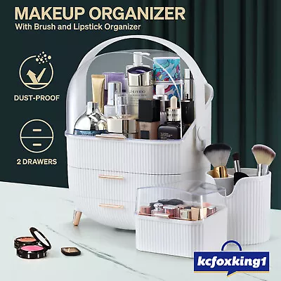 Makeup Organiser Cosmetic Holder Drawer Box Brush Jewellery Storage Case Set • $59.29